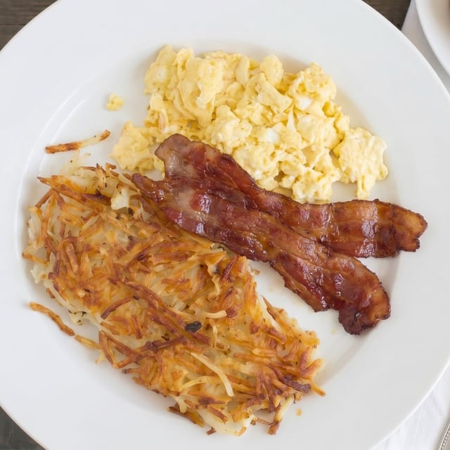 Bacon & Three Eggs.